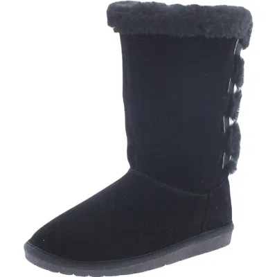 Sugar Panthea Womens Microsuede Faux Fur Winter & Snow Boots In Multi