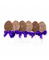 Sugar Plum Chocolates Easter Egg Milk Chocolate Lollipops, 6 Pieces In No Color