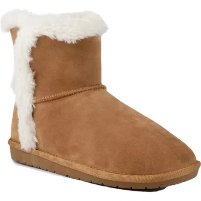 Sugar Poppy Womens Faux Suede Cold Weather Winter & Snow Boots In Brown