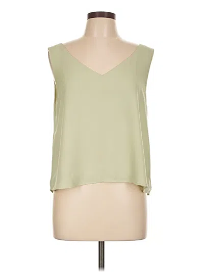Pre-owned Sugar Rain Sleeveless Blouse In Green