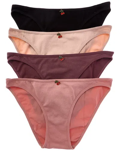 SUGAR SUGAR SET OF 4 SEAMLESS RIB BIKINI