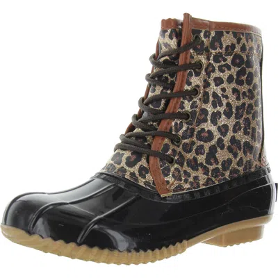 Sugar Skipper Womens Animal Print Manmade Winter & Snow Boots