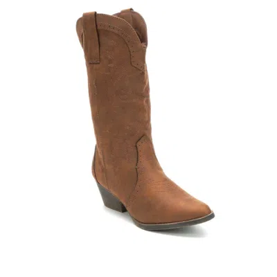 Sugar Tammy Women's Cognac Memory Foam Pointed Toe Western Boots Lion111 In Brown