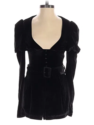 Pre-owned Sugar Thrillz Romper In Black