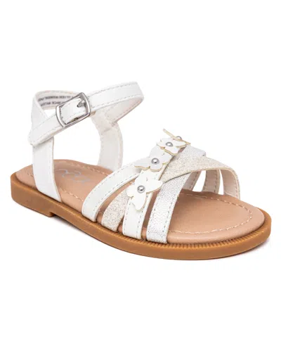 Sugar Babies' Toddler Girls Lil Syrup Flat Sandals In White