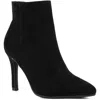 Sugar Vecna Womens Zipper Faux Leather Booties In Black