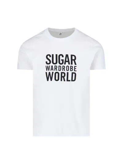 Sugar '#wardrobeworld' T-shirt In White