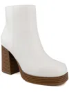 Sugar Warrant Womens Zipper Booties In Multi