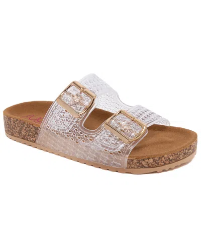 Sugar Women's Bonza Round Toe Footbed Sandals In Transparent