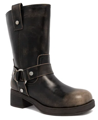 Sugar Women's Hijinks Moto Pull-on Boots In Black