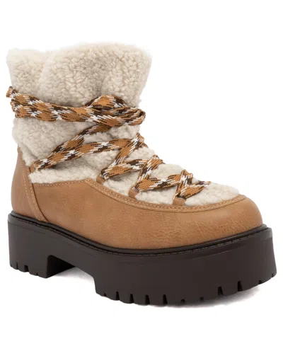 Sugar Women's Jonas Lug Sole Block Heel Ankle Booties In Multi