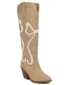 Sugar Women's Kammy Bows Western Boots In Nude