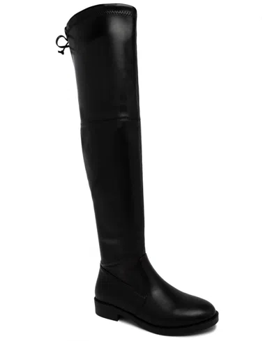 Sugar Women's Milanesa Over-the-knee Round Toe Dress Boots In Black