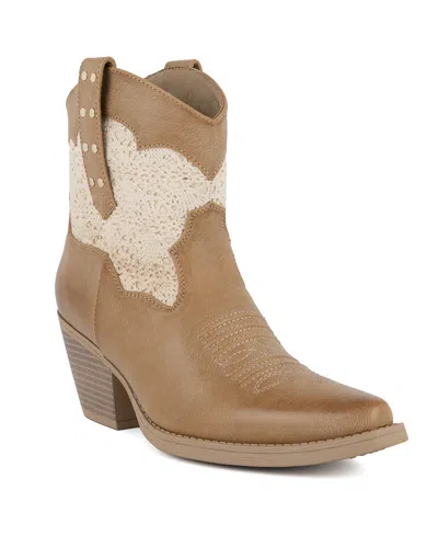 Sugar Women's Murray3 Western Pull On Booties In Natural