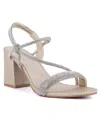 Sugar Women's Neeve Open Toe Rhinestone Dress Sandals In Champagne