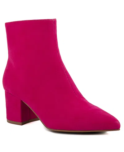 Sugar Evvie Block Heel Boot In Fuchsia Micro-p
