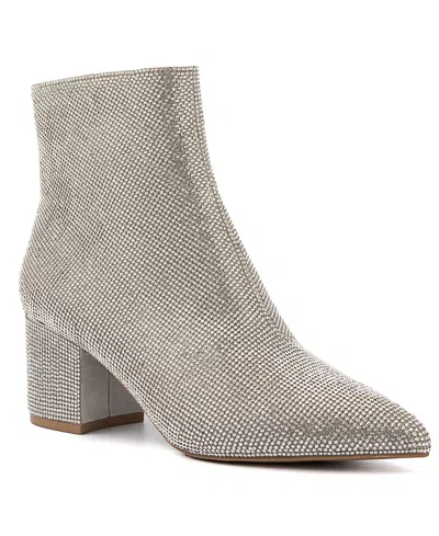 Sugar Women's Nightlife Bling Ankle Boots In Silver
