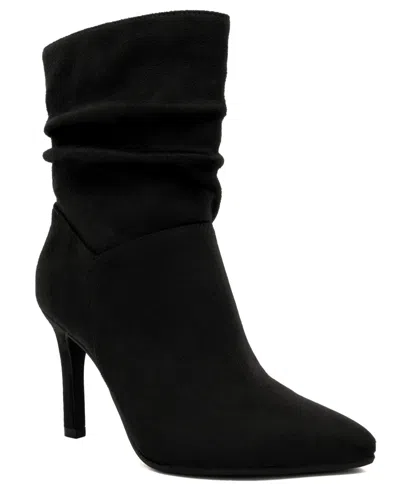 Sugar Women's Venizzie Pointed Toe Slouchy Ankle Booties In Black