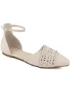 Sugar Womens Faux Leather Pointed Toe Flat Shoes In Multi