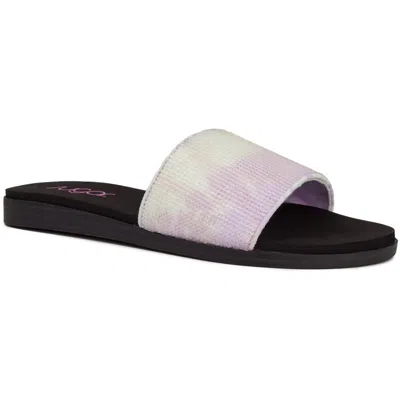 Sugar Womens Rhinestone Embellished Flip-flops In Multi