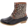Sugar Womens Water Repellent Man Made Rain Boots In Brown