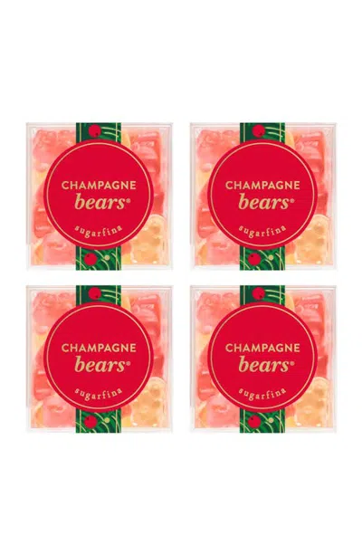 Sugarfina 4-piece Champagne Bears Set In Multi