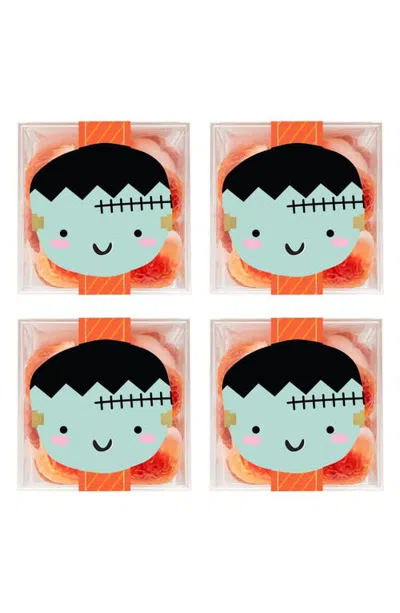 Sugarfina 4-piece Zombie Brains Candy Cube Set In Orange