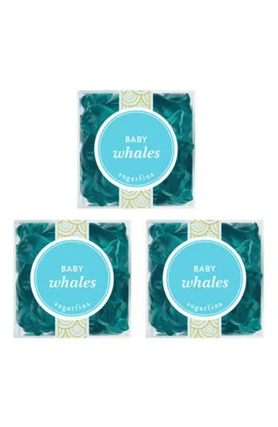 Sugarfina Baby Whales Set Of 3 Candy Cubes In Blue