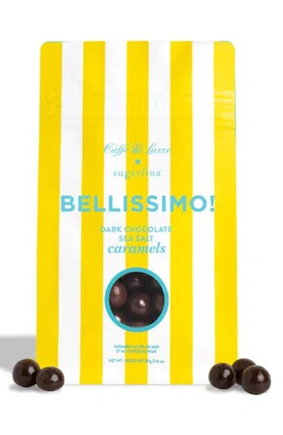 Sugarfina Bellissimo Dark Chocolate Sea Salt Caramels In Yellow