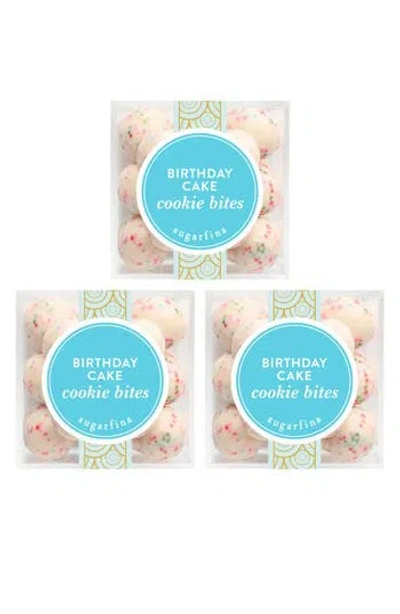 Sugarfina Birthday Cake Cookies Set Of 3 Candy Cubes In Multi