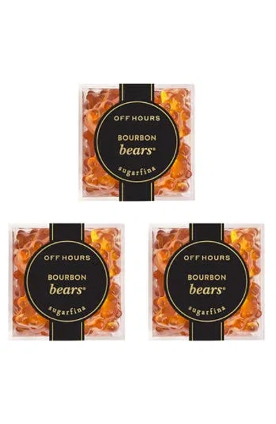 Sugarfina Bourbon Bears Set Of 3 Candy Cubes In Multi