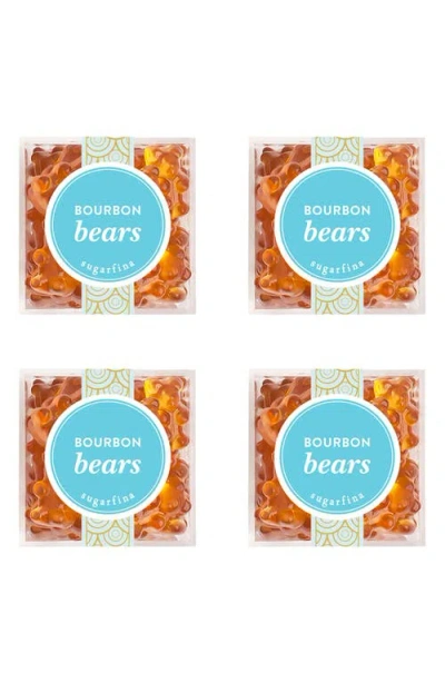 Sugarfina Bourbon Bears Set Of 4 Candy Cubes In Blue