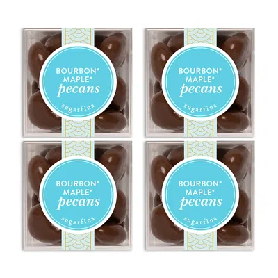 Sugarfina Bourbon Maple Pecans 4 Cube Bundle In Blue