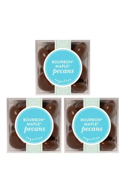 Sugarfina Bourbon Maple Pecans Set Of 3 Candy Cubes In Brown