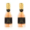 Sugarfina Bubbly Bears Celebration Bottle, Set Of 2 In Pink