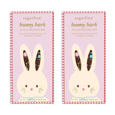 Sugarfina Bunny Bark Milk Chocolate Bar Duo In Pink