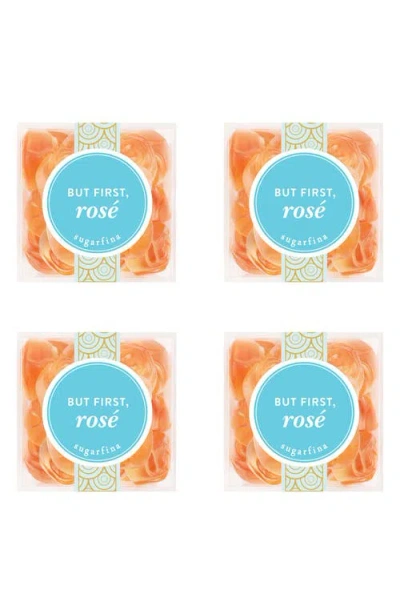Sugarfina But First, Rosé Set Of 4 Candy Cubes In Multi
