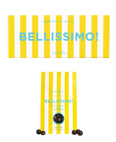 Sugarfina Caffe Luxxe Bellissimo Coffee Bento Box Dark Chocolate Sea Salt Caramel Candy Mix Bag, 2-pack In Yellow