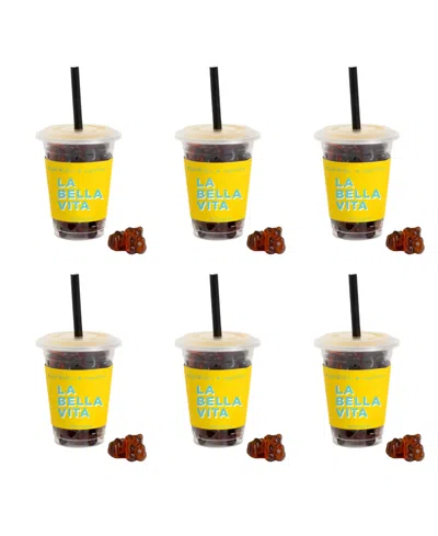 Sugarfina Caffe Luxxe Espresso Bears Mini Coffee Cup Kit, 6-piece In Multi