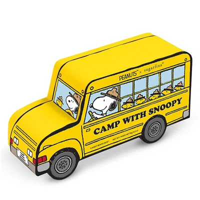 Sugarfina Camp With Snoopy 2 Piece Bento Box In Yellow