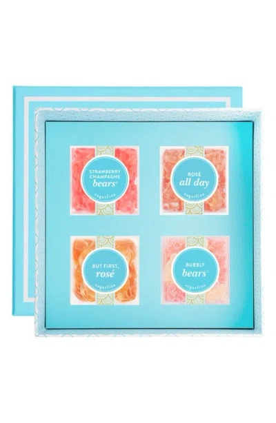 Sugarfina Champagne Rose 4-piece Candy Bento Box In Blue
