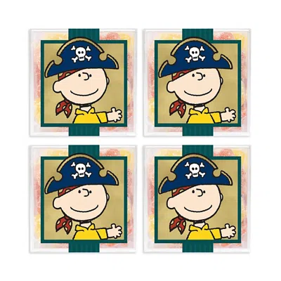 Sugarfina Charlie Brown Super Sour Stars 4 Piece Candy Cube Kit In Multi