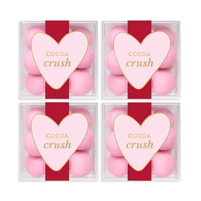 Sugarfina Cocoa Crush Pink Brownie Bites 4 Piece Cube Kit In Multi