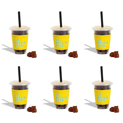 Sugarfina Espresso Bears 6 Piece Mini Coffee Cup Kit In Multi