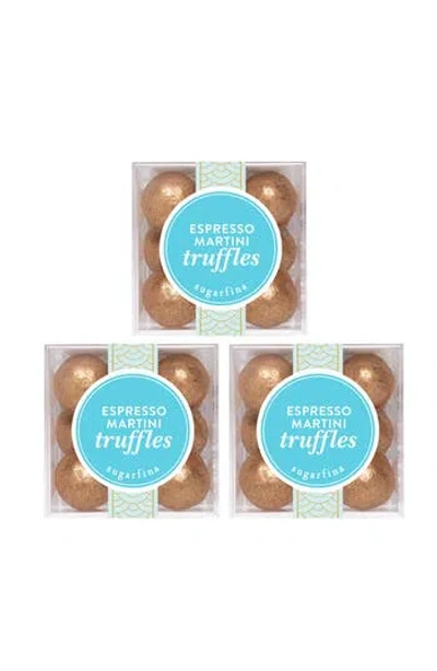 Sugarfina Espresso Martini Truffles Set Of 3 Candy Cubes In Brown