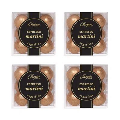 Sugarfina Espresso Martini Truffles, Set Of 4 In Brown