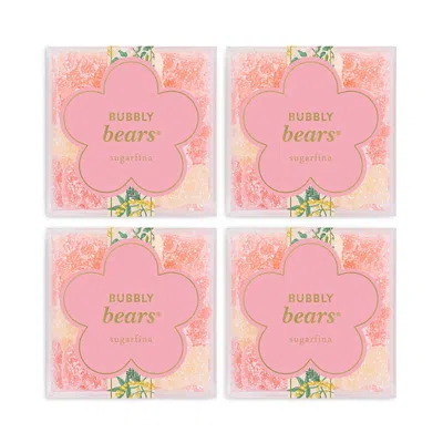 Sugarfina Garden Party 26 Bubbly Bears Cand 4 Piece Cube Kit In Pink