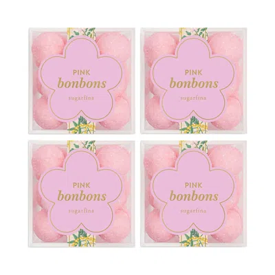 Sugarfina Garden Party Pink Bonbons Candy 4 Piece Cube Kit