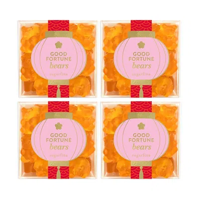 Sugarfina Good Fortune Bears Candy, 4 Cubes In Orange