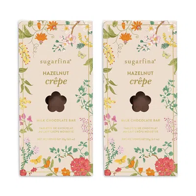 Sugarfina Hazelnut Crepe Milk Chocolate Bar Duo In Multi